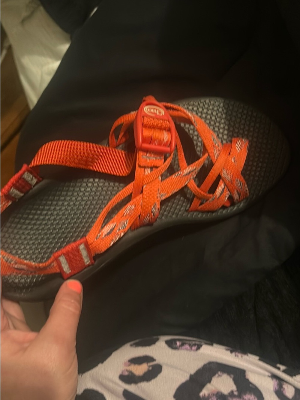 Orange Left shoe only!Women’s Strappy Outdoor Sandal